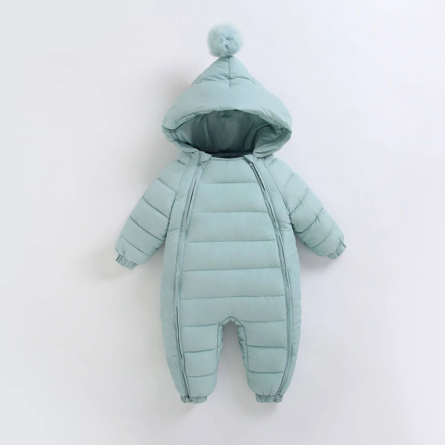Thick Hooded Outdoor Jumpsuit (0-36M)   Green / 100cm Mimou Babywear