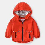 Toddler Fleece-Lined Hooded Jacket – Warm Windbreaker with Pockets (18–36M)    Mimou Babywear