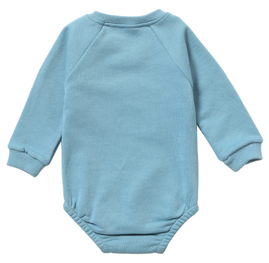 Waffle Cotton Long-Sleeve Baby Onesie – All-Season Unisex Romper    Mimou Babywear