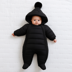 Winter Thick Baby Jumpsuit – Hooded Outdoor Romper for Toddlers | Mimou    Mimou Babywear