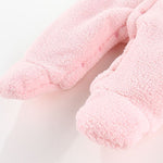 Winter Warm Baby Onesie – Thickened Fleece Hooded Suit for Newborns | Mimou    Mimou Babywear