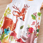Woodland Deer Baby Romper – Soft Sleeveless Summer Outfit (0–18M)    Mimou Babywear