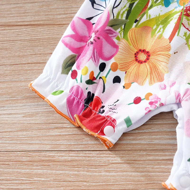 Woodland Deer Baby Romper – Soft Sleeveless Summer Outfit (0–18M)    Mimou Babywear