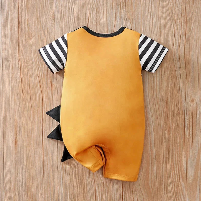 Zebra Baby Short Sleeve Romper with 3D Detail (0–18M)    Mimou Babywear