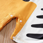 Zebra Baby Short Sleeve Romper with 3D Detail (0–18M)    Mimou Babywear