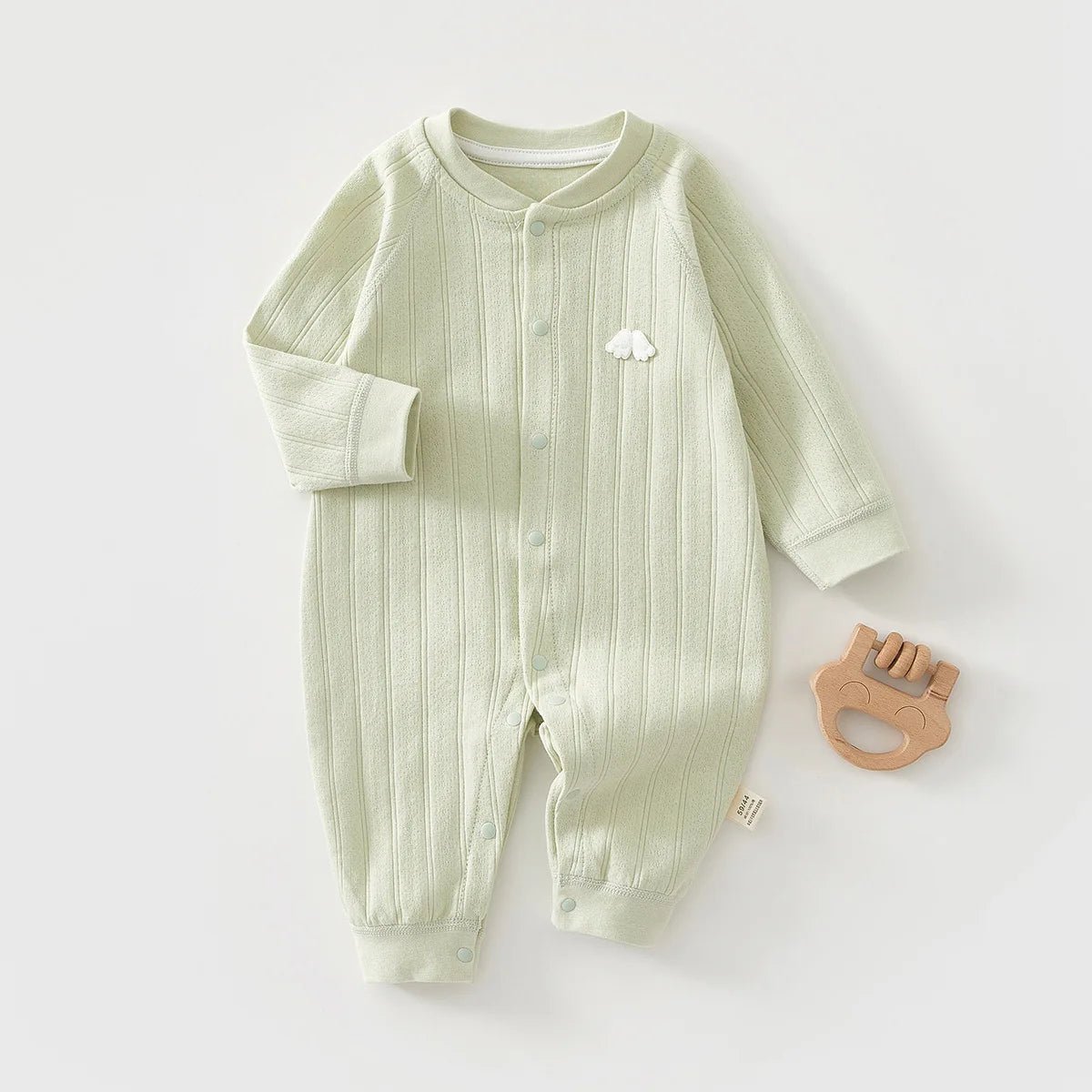 Angel Wings Embroidered Romper (0 - 18 Months) - Mimou Babywear