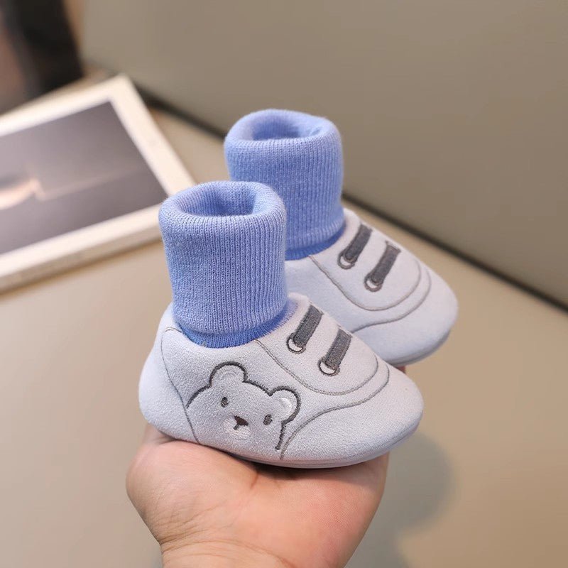 Anti - Slip Cotton Booties & Socks (0 - 12 Months) - Mimou Babywear