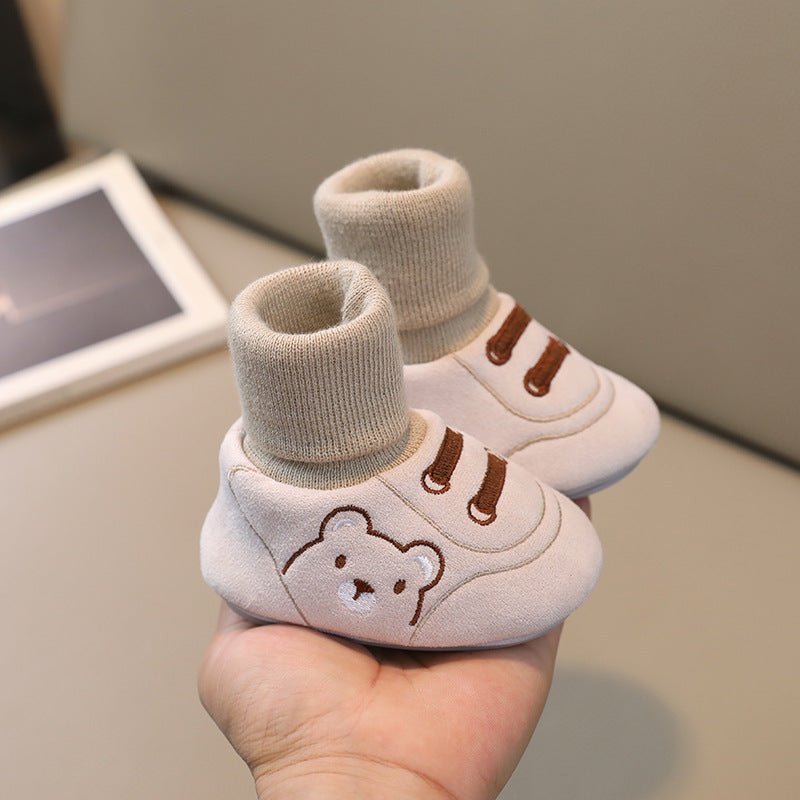 Anti - Slip Cotton Booties & Socks (0 - 12 Months) - Mimou Babywear