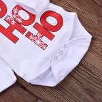 Baby Christmas Deer Outfit Set – Romper, Pants & Hat (3 - 24M) - Mimou Babywear