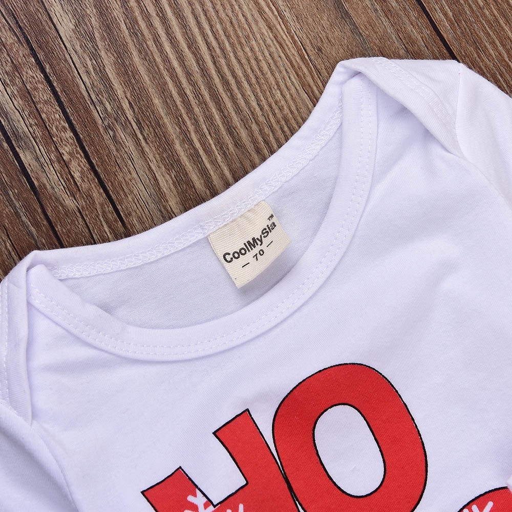 Baby Christmas Deer Outfit Set – Romper, Pants & Hat (3 - 24M) - Mimou Babywear