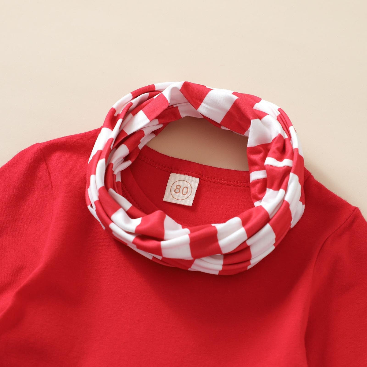 Baby Christmas Santa Outfit Set – Top, Pants & Bib (6 - 36M) - Mimou Babywear