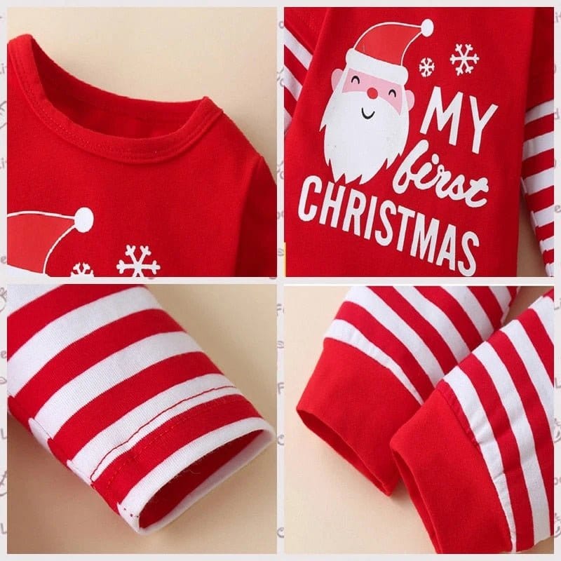 Baby “My First Christmas” Deer Outfit Set (0 - 24M) - Mimou Babywear