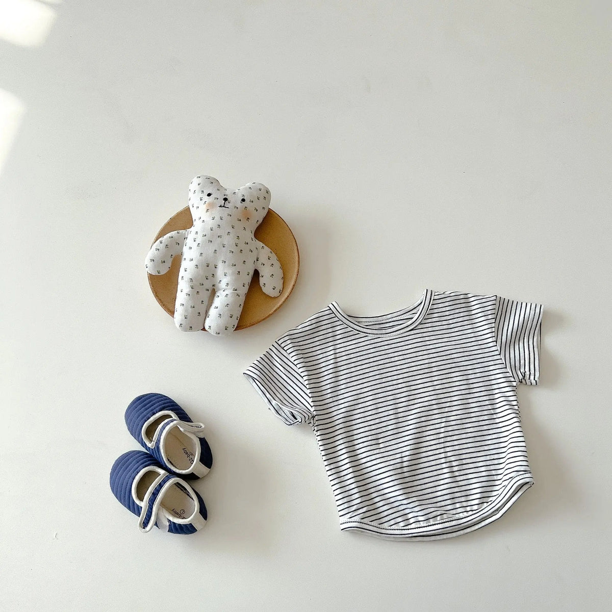 Bear Pocket Denim Shortalls (0 - 24 Months) - Mimou Babywear