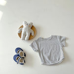 Bear Pocket Denim Shortalls (0 - 24 Months) - Mimou Babywear