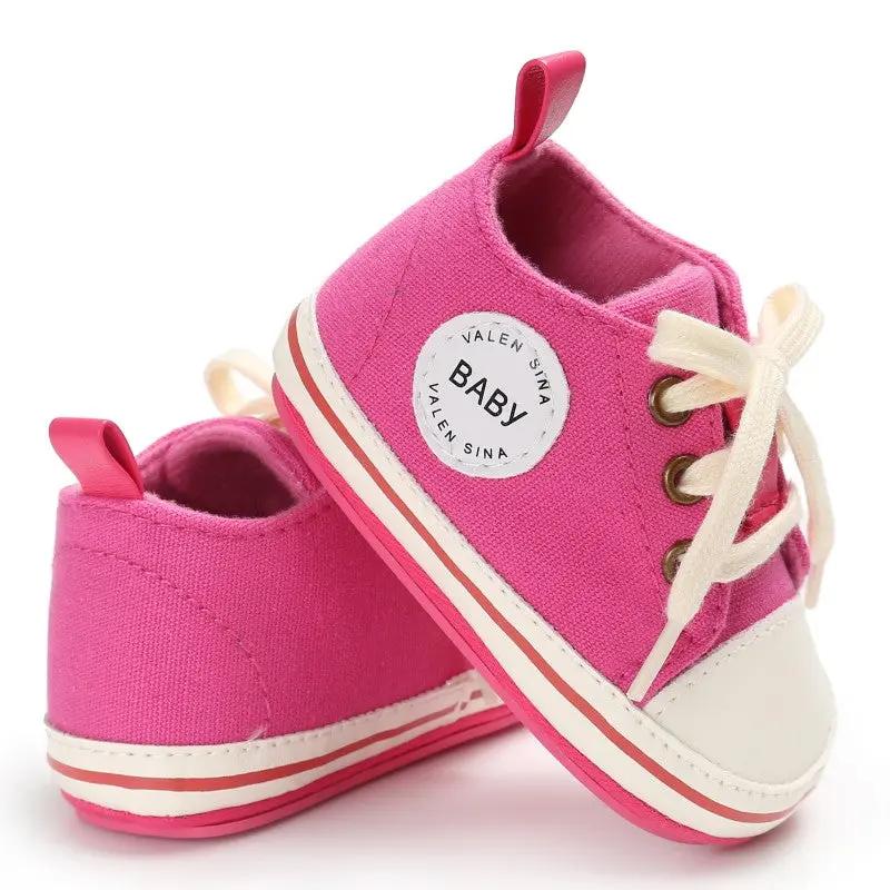 Canvas Lace - Up First Walkers (0 - 18 Months) - Mimou Babywear