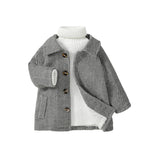 Chevron Fleece - Lined Baby Coat – Warm Winter Jacket (3–36M) - Mimou Babywear