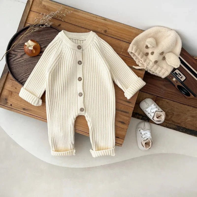 Chunky Knit Autumn Romper (3 - 18 Months) - Mimou Babywear
