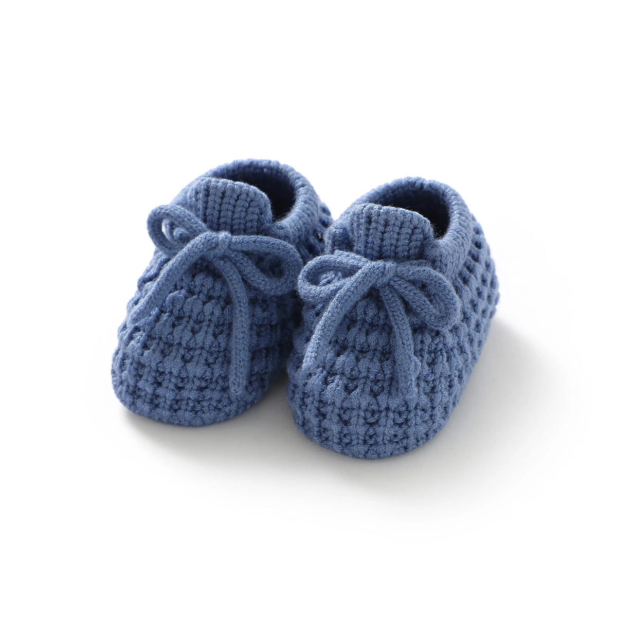 Classic Knit Booties with Tie (0 - 12 Months) - Mimou Babywear