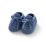 Classic Knit Booties with Tie (0 - 12 Months) - Mimou Babywear