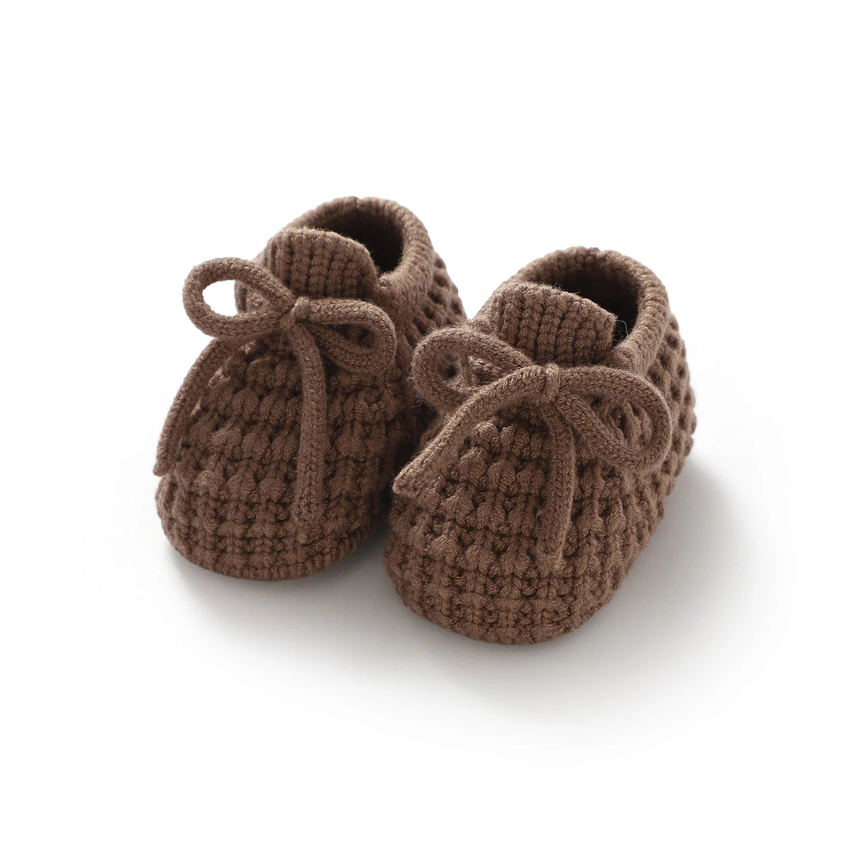 Classic Knit Booties with Tie (0 - 12 Months) - Mimou Babywear