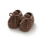 Classic Knit Booties with Tie (0 - 12 Months) - Mimou Babywear