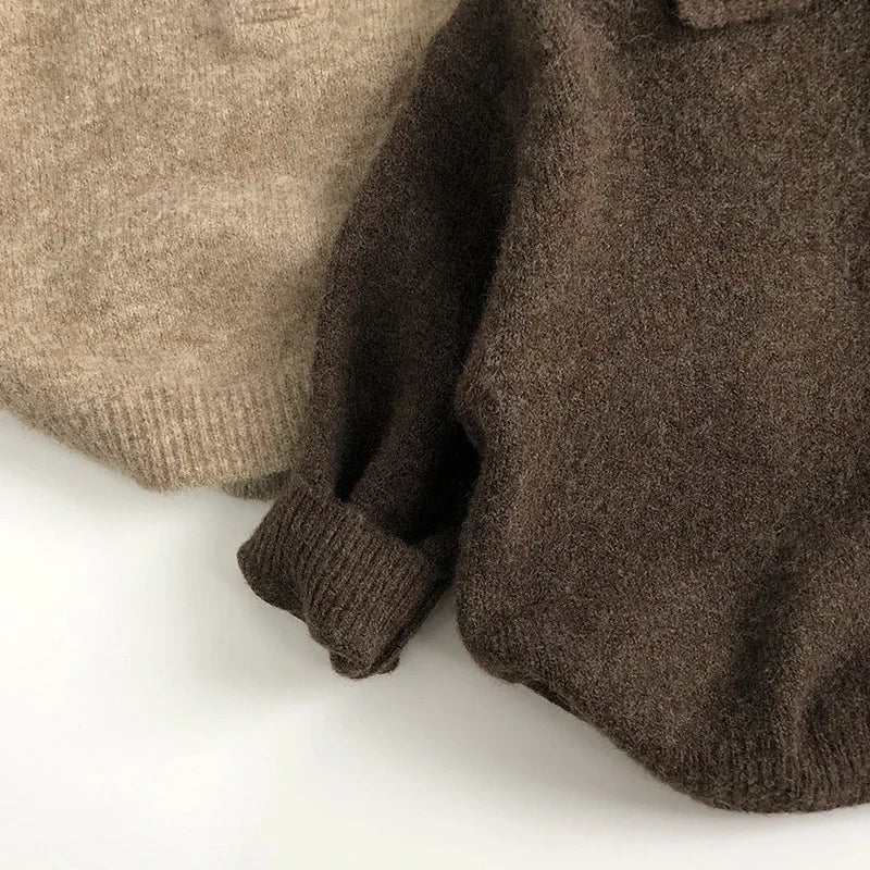 Classic Soft Knit Pullover (6M - 3Y) - Mimou Babywear