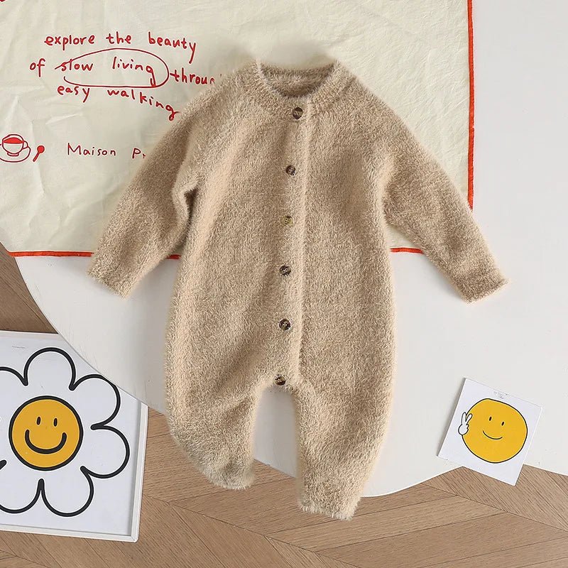 Cloud - Soft Plush Winter Romper (3 - 18 Months) - Mimou Babywear