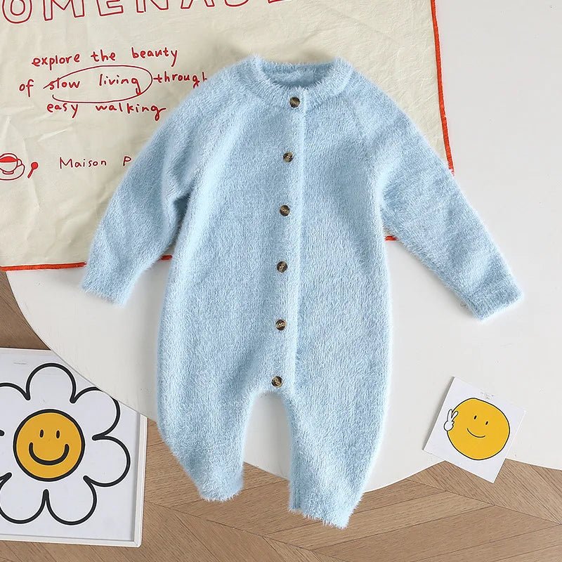 Cloud - Soft Plush Winter Romper (3 - 18 Months) - Mimou Babywear