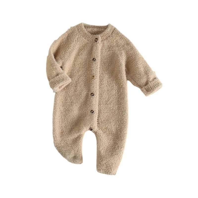 Cloud - Soft Plush Winter Romper (3 - 18 Months) - Mimou Babywear