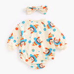 Cotton Bodysuit & Headband Set (3 - 18 Months) - Mimou Babywear