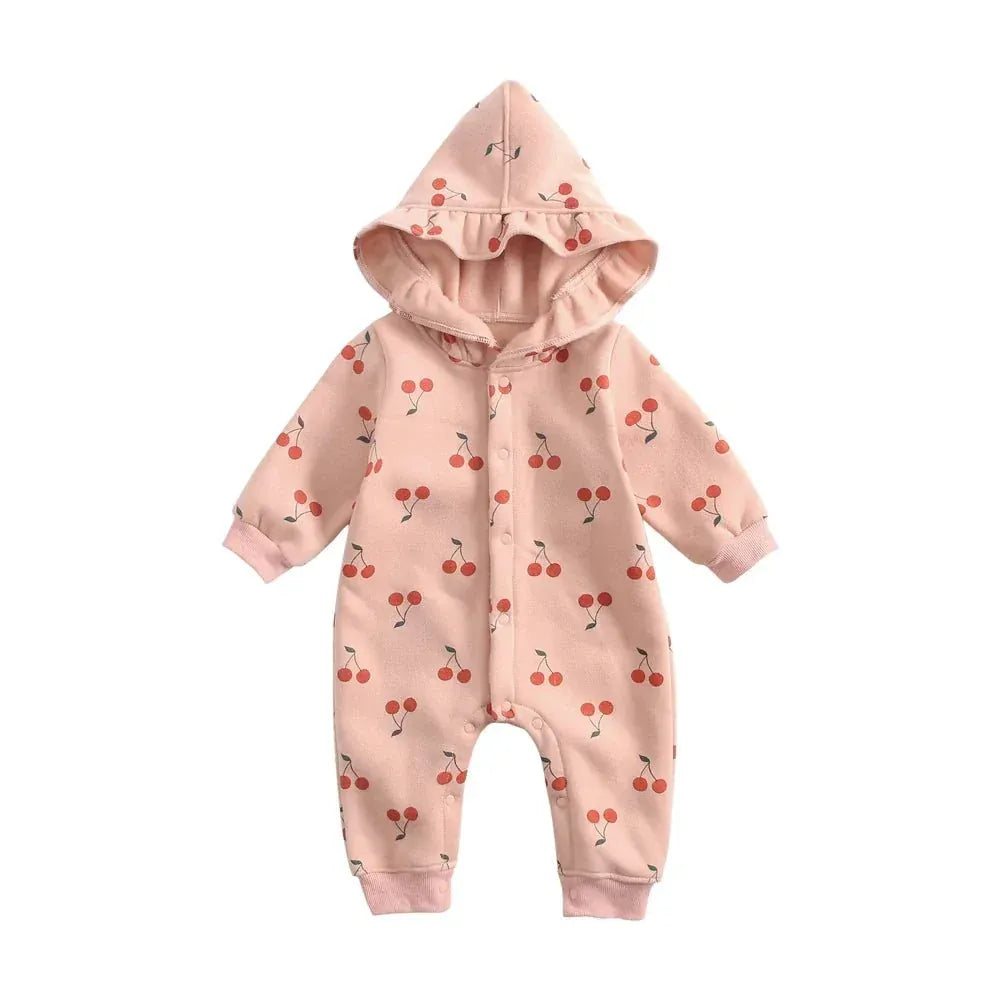 Cozy Hooded Winter Romper (3 - 18 Months) - Mimou Babywear