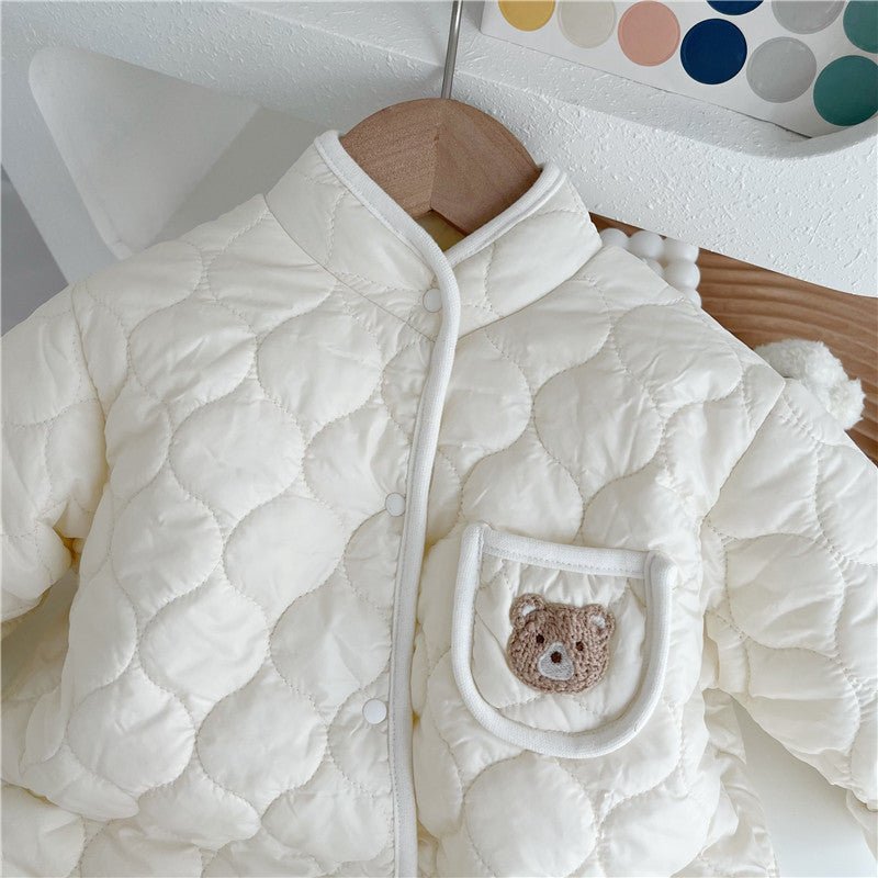 Cozy Ripple Cotton Romper (0 - 18 Months) - Mimou Babywear