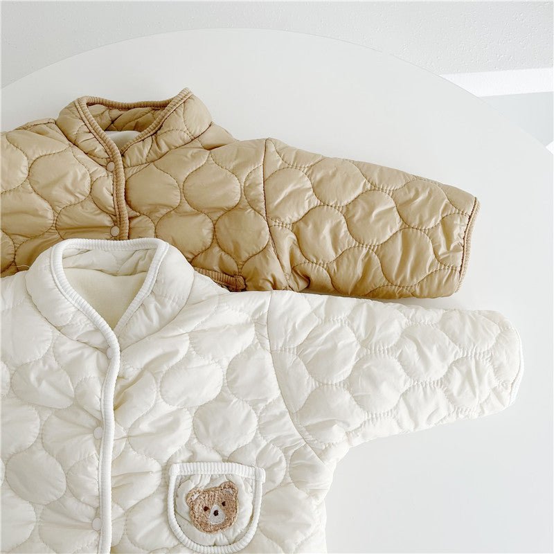 Cozy Ripple Cotton Romper (0 - 18 Months) - Mimou Babywear