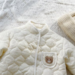 Cozy Ripple Cotton Romper (0 - 18 Months) - Mimou Babywear