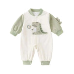 Dino Baseball Romper (0 - 18 Months) - Mimou Babywear