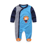 Double Button Cotton Sleepsuit (0 - 12 Months) - Mimou Babywear
