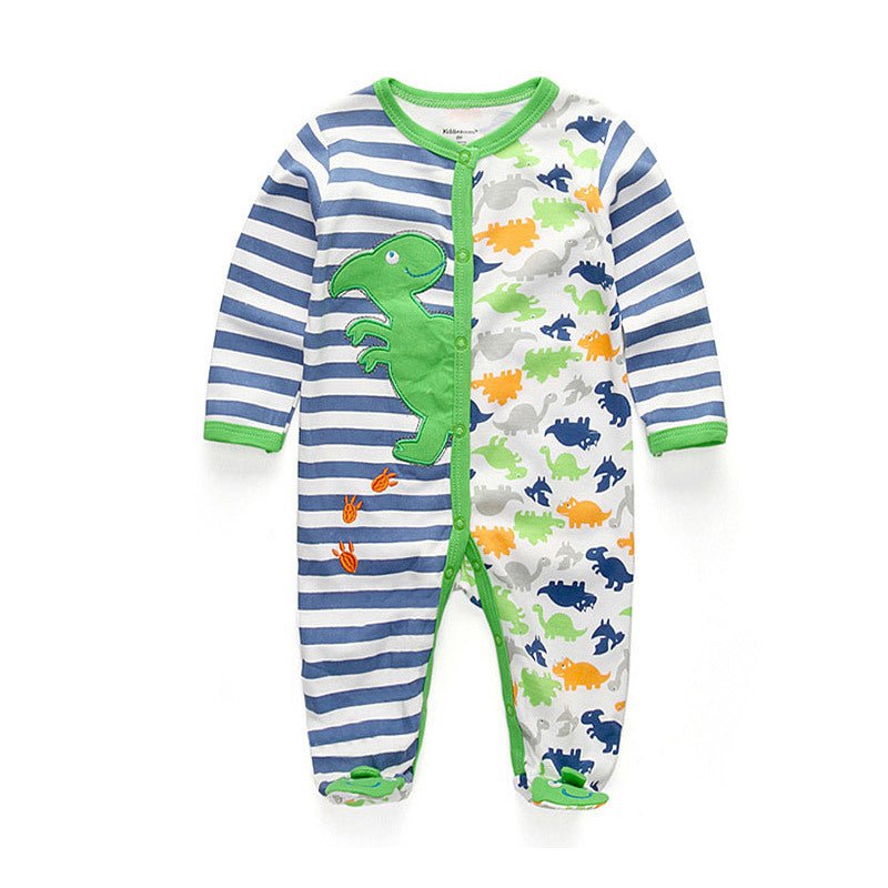 Double Button Cotton Sleepsuit (0 - 12 Months) - Mimou Babywear