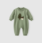 Fleece Baby Jumpsuit – Warm Long - Sleeve Romper (0 - 24 Months) - Mimou Babywear