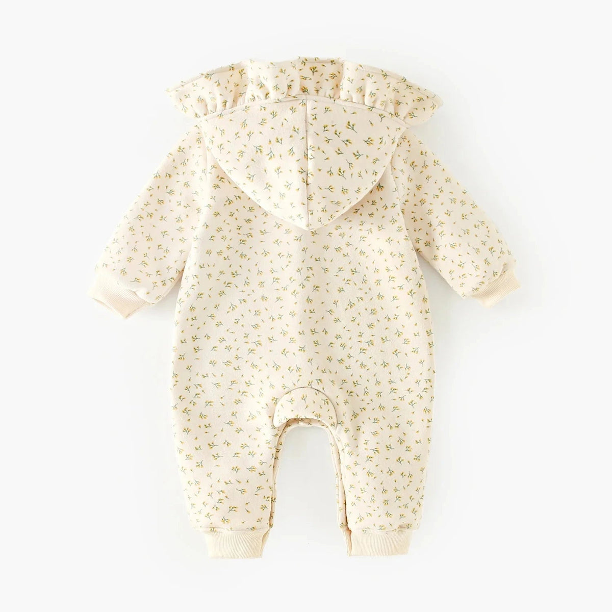 Floral Hooded Winter Romper (3 - 18 Months) - Mimou Babywear