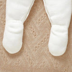 Footed Knit Jumpsuit & Hat Set (0 - 12 Months) - Mimou Babywear