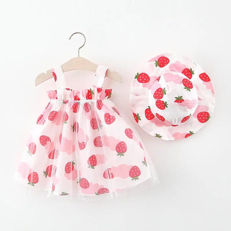 Fruit Print Dress & Hat Set (2 - Piece, 6M - 3Y) - Mimou Babywear