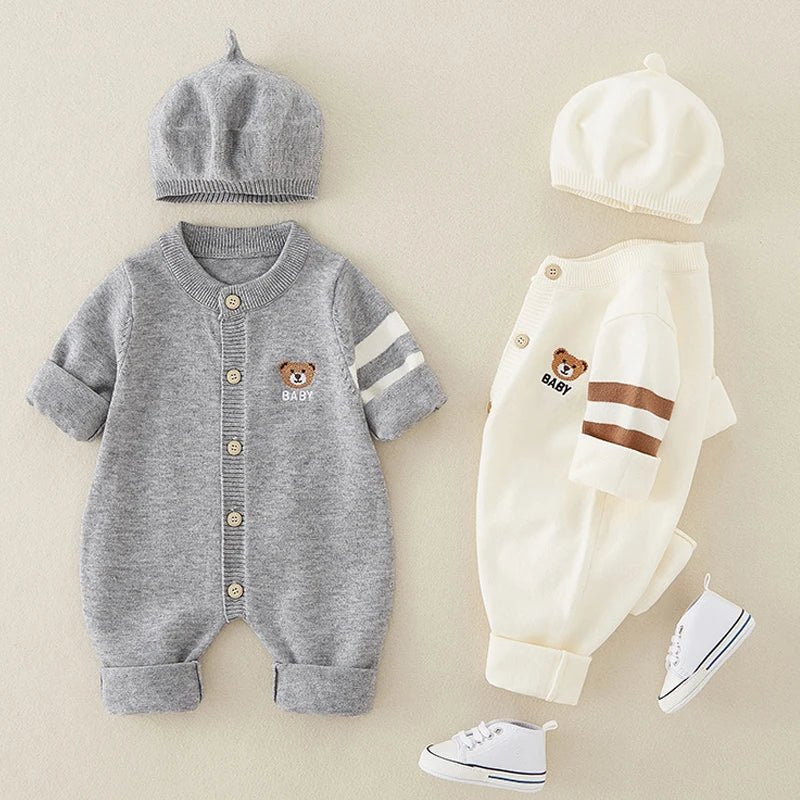 Gentle Touch Cotton Set with Hat (0 - 9 Months) - Mimou Babywear