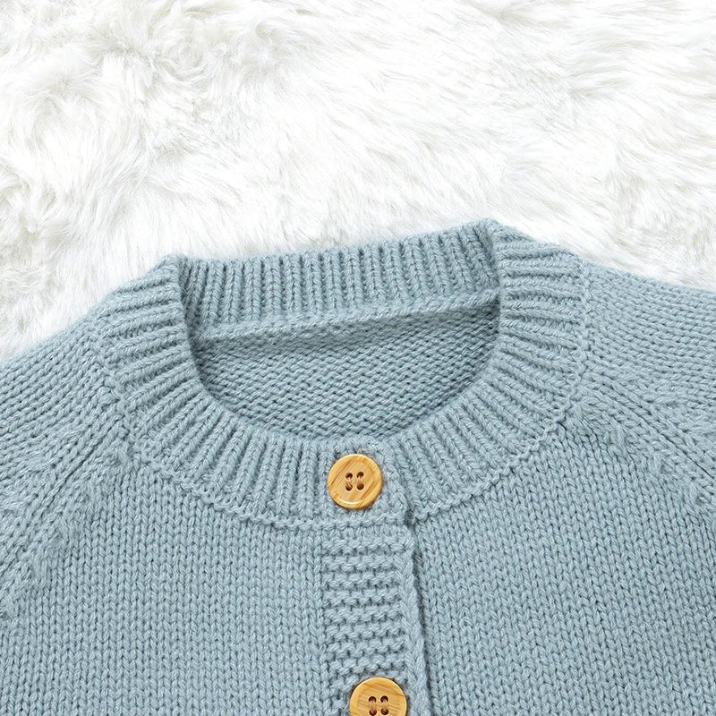 Goose Embroidery Cardigan & Hat Set (3 - 24 Months) - Mimou Babywear