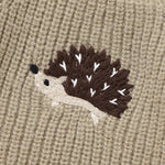 Hedgehog Embroidered Knit Sweater (6M - 3Y) - Mimou Babywear