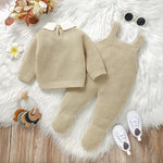 Heirloom Knit Sweater & Romper Set (0 - 9 Months) - Mimou Babywear