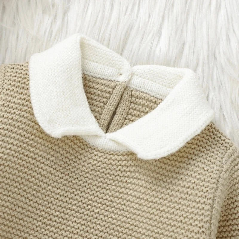Heirloom Knit Sweater & Romper Set (0 - 9 Months) - Mimou Babywear