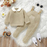 Heirloom Knit Sweater & Romper Set (0 - 9 Months) - Mimou Babywear