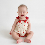 Strawberry Fields Muslin Romper baby lifestyle photo