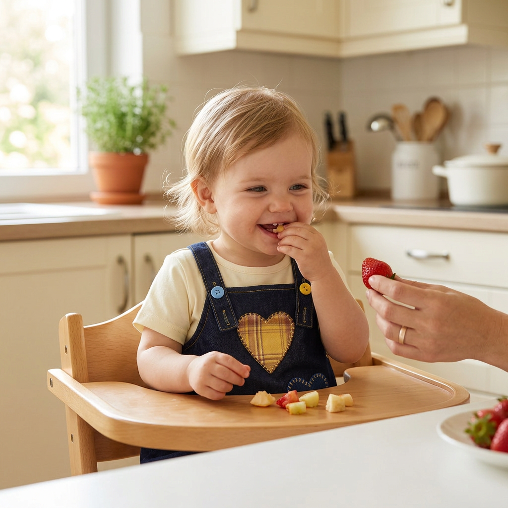Denim Heart Overall family scene B