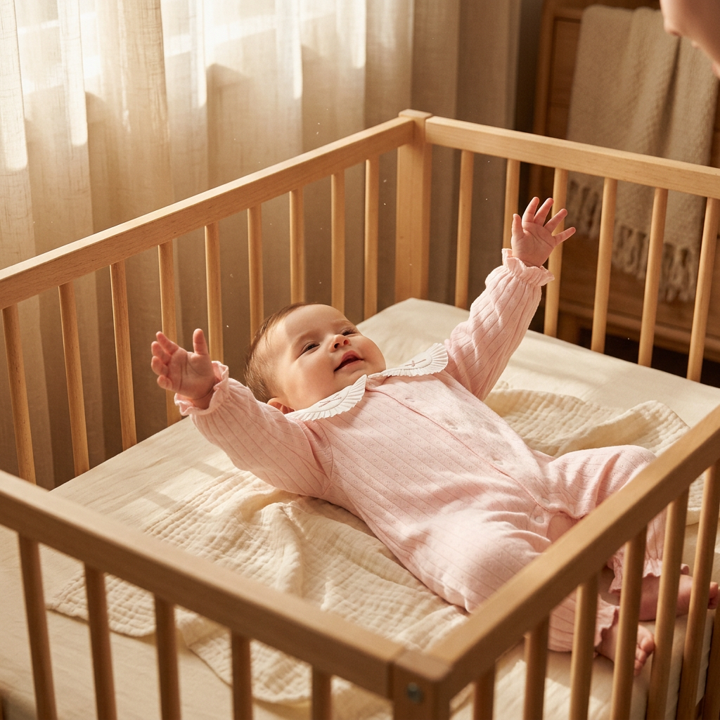 Pink Pointelle Sleepsuit family scene B